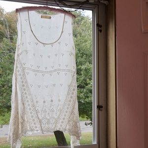 4 Love & Liberty Sheer SILK Tunic Blouse